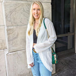 Zeagoo Womens Fall Lightweight Waffle Knit Cardigan