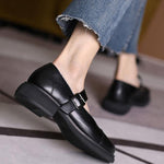 White Faux Leather Fashion Splicing Flat Feet Shoes