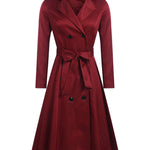 Zeagoo Women's Trench Coats Double-Breasted Long Coat with Belt (Us Only)