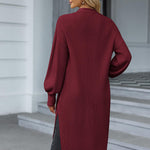 Zeagoo Women's 2023 Fall Winter Oversized Cardigan Long Sleeve Split Open Front Sweater Chunky Knit Long Duster