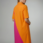Zoe Harris | Colourblock Midi Shirt Dress For Women