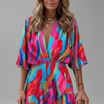 Sienna Clarke | Printed Wrap Mini Dress For Women