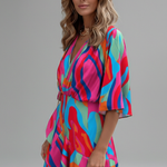 Sienna Clarke | Printed Wrap Mini Dress For Women