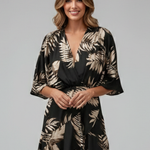 Sienna Clarke | Printed Wrap Mini Dress For Women