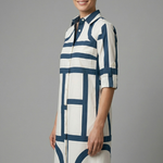 Holly Murphy | Geometric Print Shirt Dress For Women
