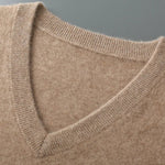 Men's Cashmere V-Neck Sweater Vest | Soft Layering Essential