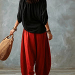 Amelia | Off-Shoulder Top & Lantern Pants Set
