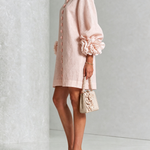 Arabella | Floral-Cuff Mini Dress