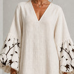 Adelaide | Embroidered Puff-Sleeve Mini Dress