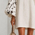 Adelaide | Embroidered Puff-Sleeve Mini Dress