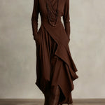 Claire | Elegant maxi dress with a draped design