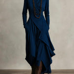 Claire | Elegant maxi dress with a draped design