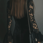 Vanie – Velvet and Lace Mini Dress