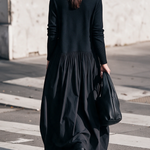 Odette | Oversized Mock Neck Maxi Dress