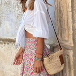 Zeagoo Women's Boho Maxi Skirt Casual A Line Long Skirt