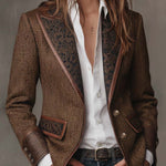 Consuelo ⎸ Blazer con Paneles en Espiga