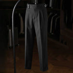 Italian Casual Paris Buckle Straight Business Trousers