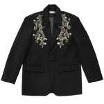 Embroidered Sequined Casual Blazer
