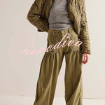 We The Free Denim Mid Rise Pocket Knotted Ankle Hem Lotus Balloon Jeans