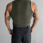 American Vertical Striped Slim Fit Knitted Vest