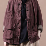 Limited Stock- Winter Pure Color Pocket Retro Coat