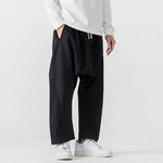 Retro Low Crotch Casual Loose Straight Wide Leg Pants