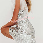 Celeste Glamour Sequin Mini Dress