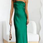Ava Cromwell | Strapless Satin Maxi Dress For Women