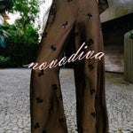 Stylish Sequined Pocket Casual Loose Wide-leg Pants