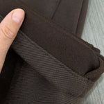 Slightly Tapered Loose Drape Elastic Waist Trousers