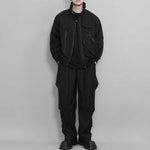 Stand Collar Casual Pocket Work Jacket