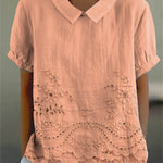 Lily | Floral Embroidered Shirt