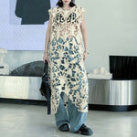 French Retro Hollow Lace Cover-up Dress