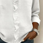 Anora | Ruffle V-neck Blouse