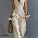 Coastal Muse Linen-Look Two-Piece Set