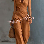 Coastal Muse Linen-Look Two-Piece Set