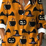 Fun Jack-O'-Lantern Face Orange Shirt