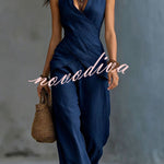 Coastal Muse Linen-Look Two-Piece Set
