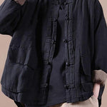 Limited Stock- Winter Pure Color Pocket Retro Coat