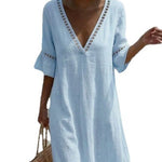 ELARA™ | Breezy Maxi Dress Flattering Comfort Seaside Style