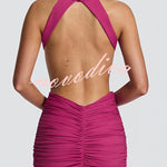 Thekla Ruched Cut-Out Mini Dress