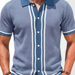 Cedric | Retro Striped Knit Shirt