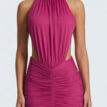Thekla Ruched Cut-Out Mini Dress