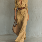 Victoria | Casual Lapel Maxi Dress