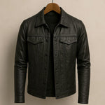 Caleb | Leather-Look Rider Jacket