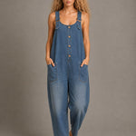 Lejla - Stylish Denim Jumpsuit With Pockets