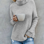 Bonnie | Women's Ribbed Knit Turtleneck Sweater