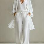 Isabelle | Casual 3-Piece Linen Loungewear Set