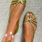 MABEL | Metallic Strap Sandals