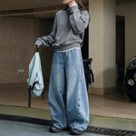 Loose High Waist Wide Leg Arc Jeans